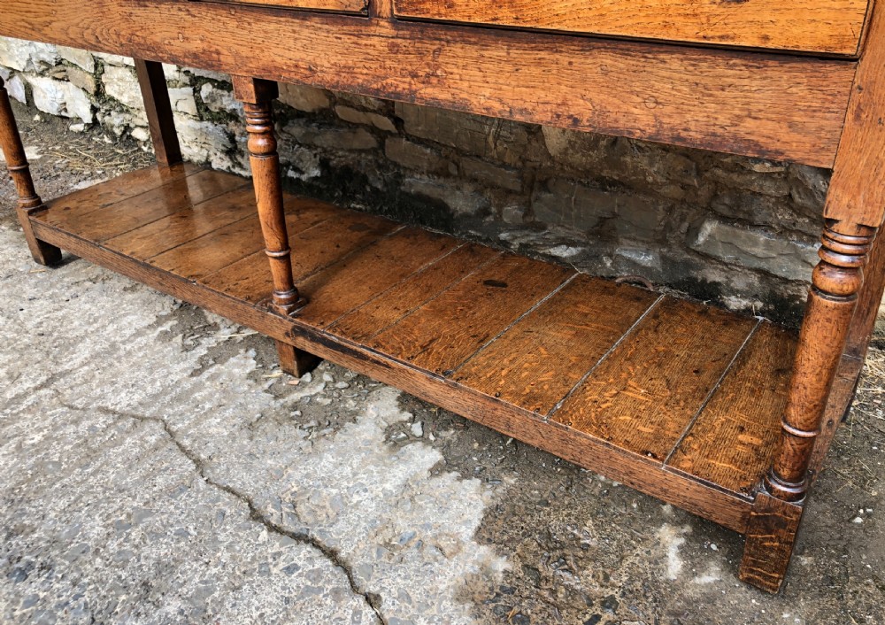 Georgian Oak Potboard Dresser View XIV