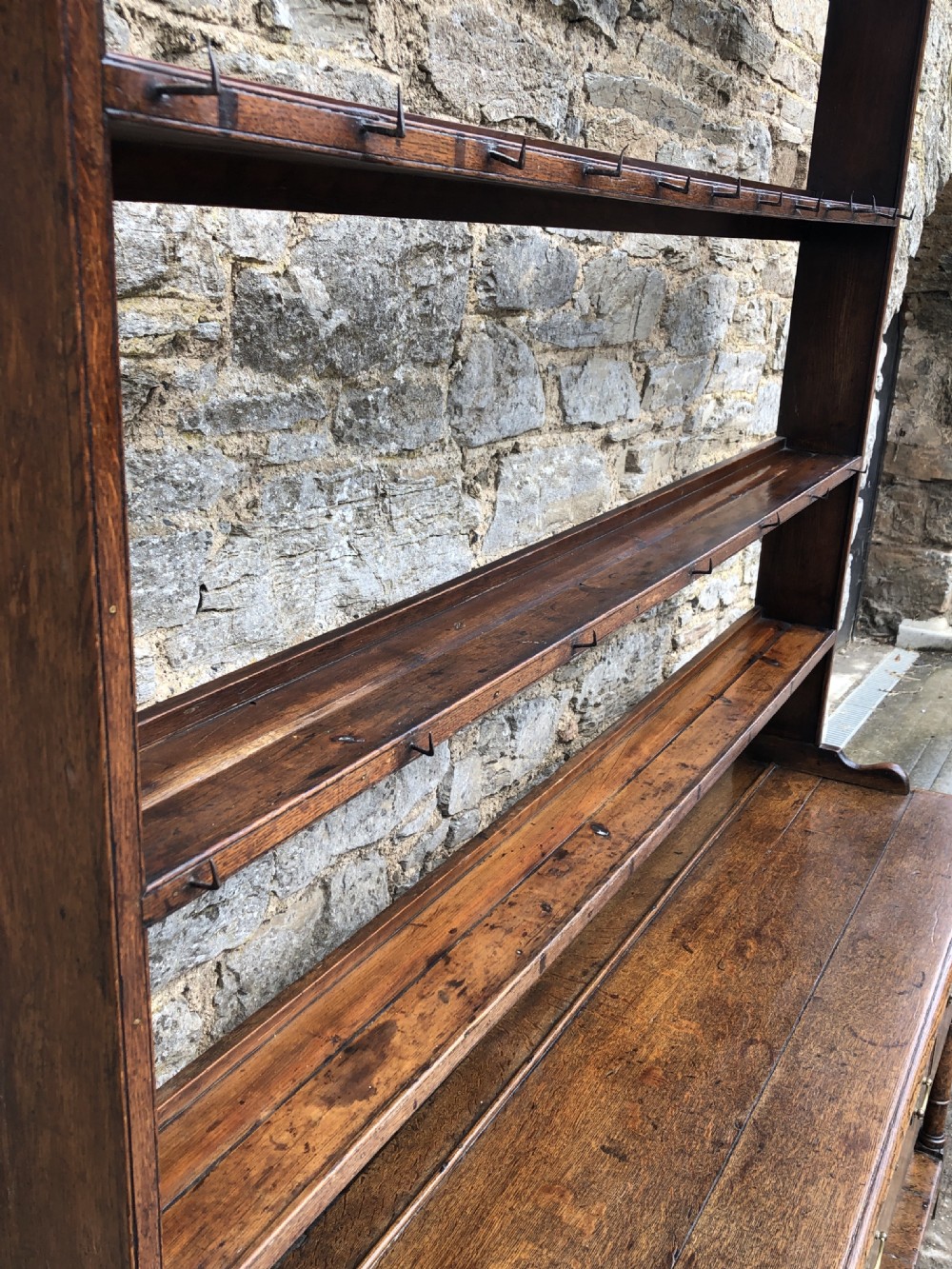 Georgian Oak Potboard Dresser View XIX