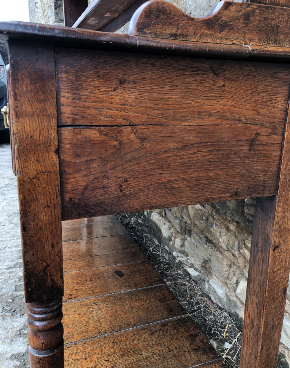 Georgian Oak Potboard Dresser View XXVII