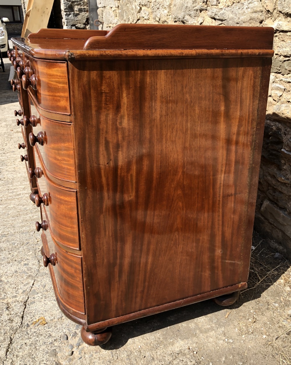 Large Antique Victorian Mahogany Desk View XXII