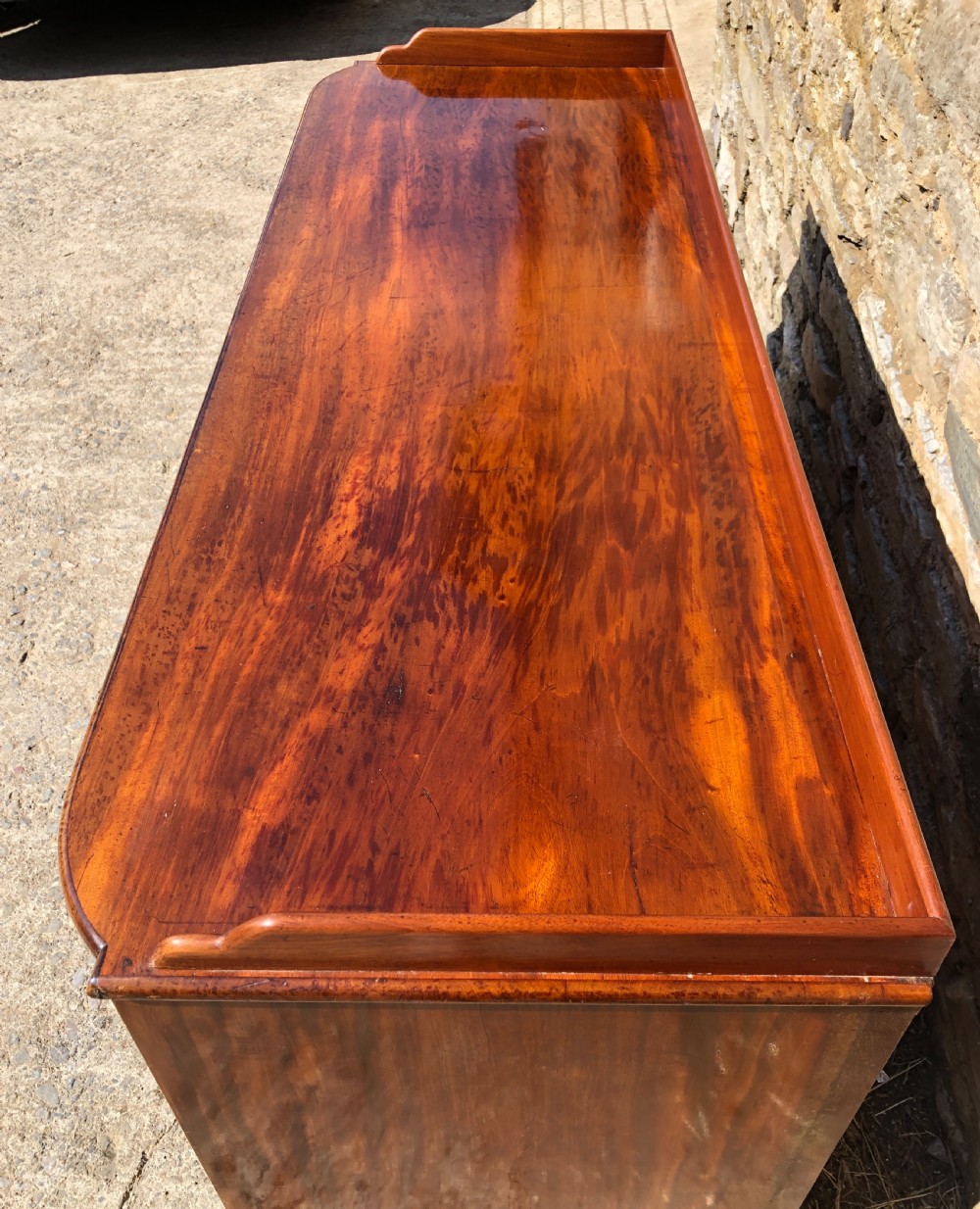 Large Antique Victorian Mahogany Desk View XXIII