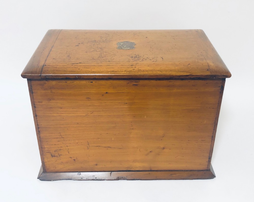 Antique Oak Desktop Stationery Cabinet View XVI