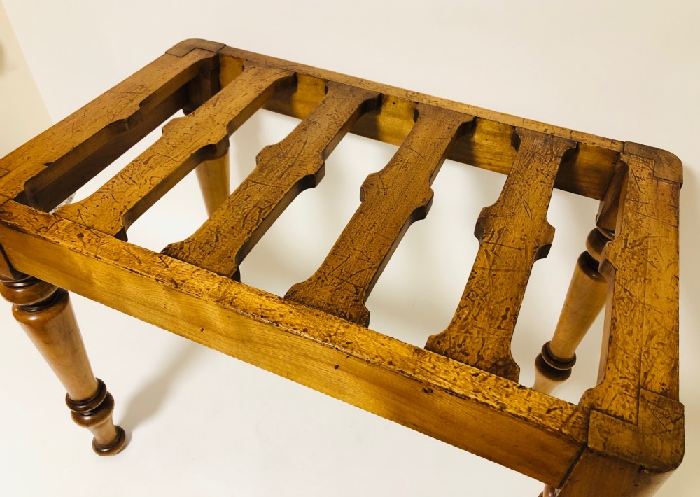 Victorian Satinwood Luggage Rack View VII