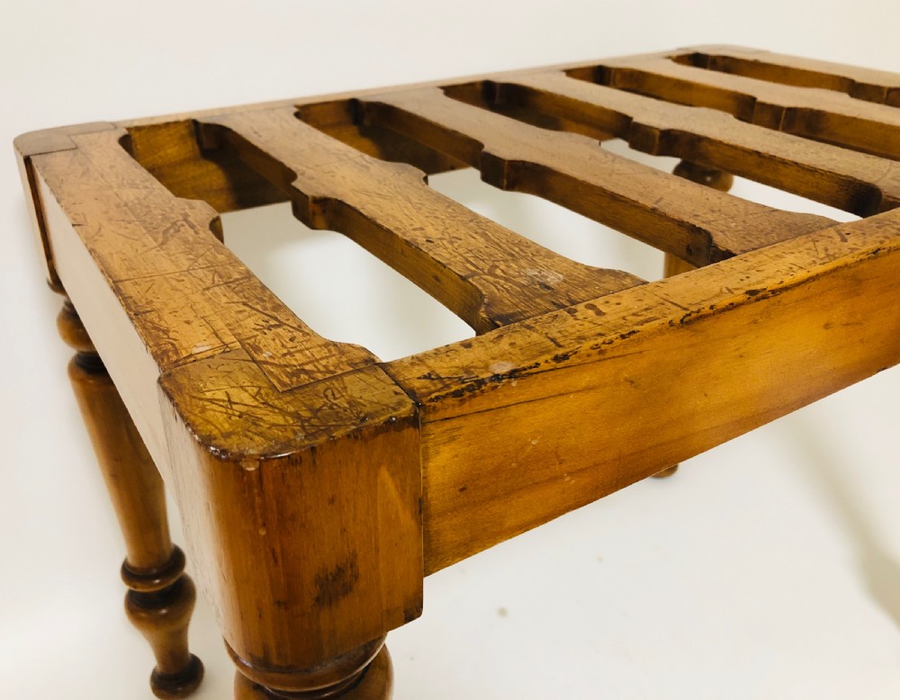 Victorian Satinwood Luggage Rack View IX