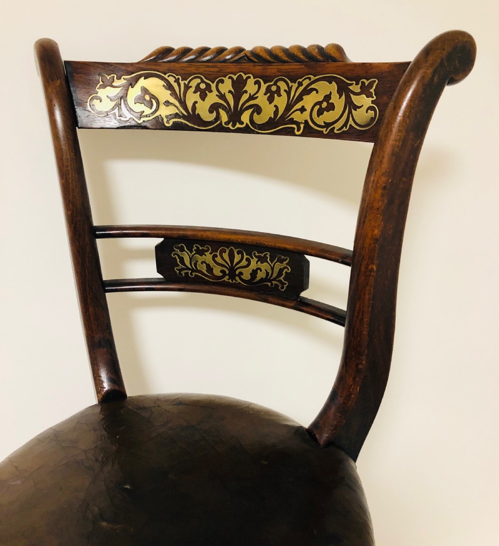 Antique Regency Adjustable Harpist Music Chair View III