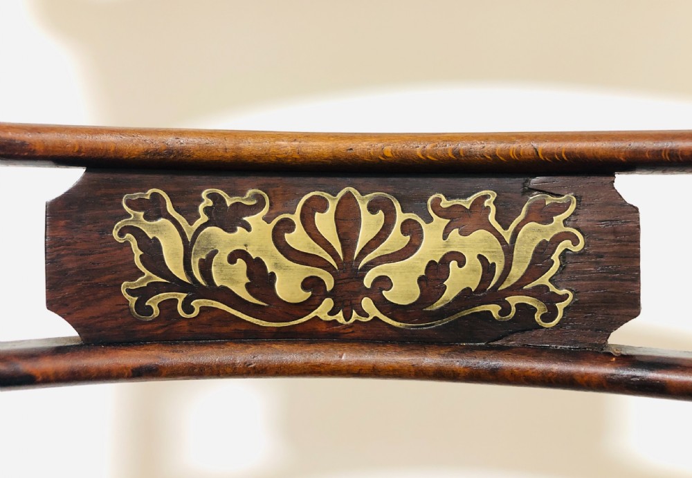Antique Regency Adjustable Harpist Music Chair View VII
