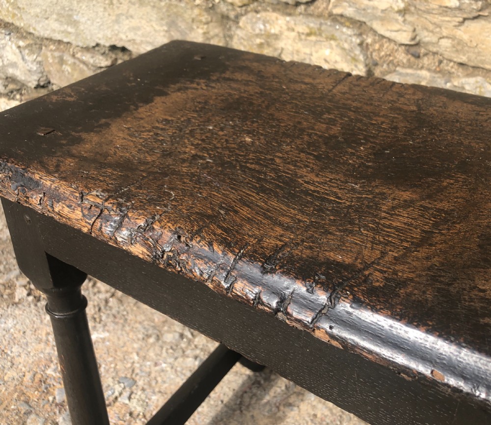 Antique Oak Joint Stool View VI