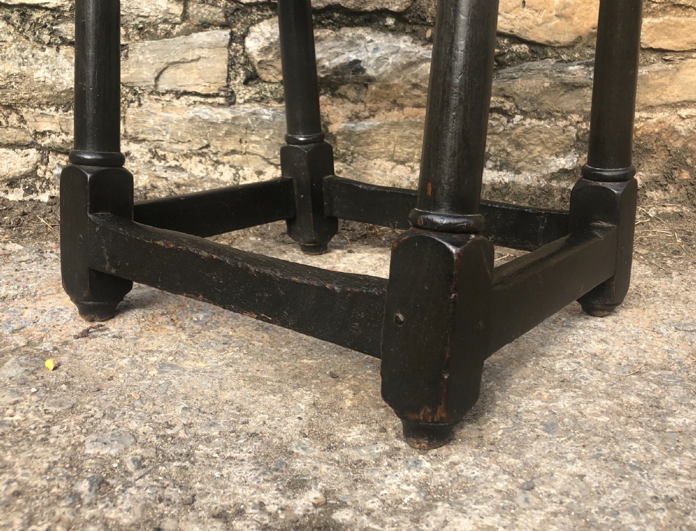 Antique Oak Joint Stool View VIII