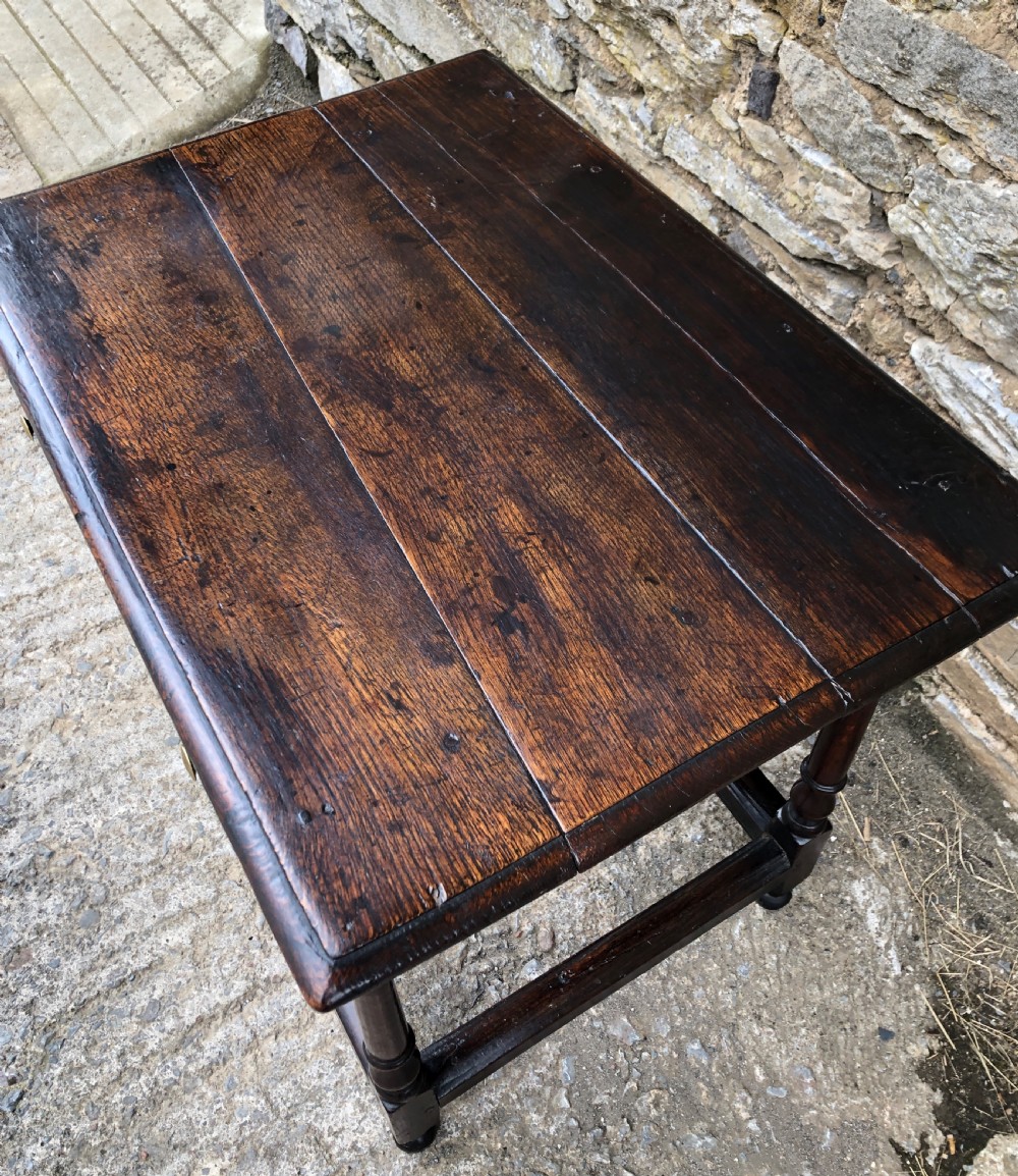 Antique 18th Century Oak Side Table  View XIII