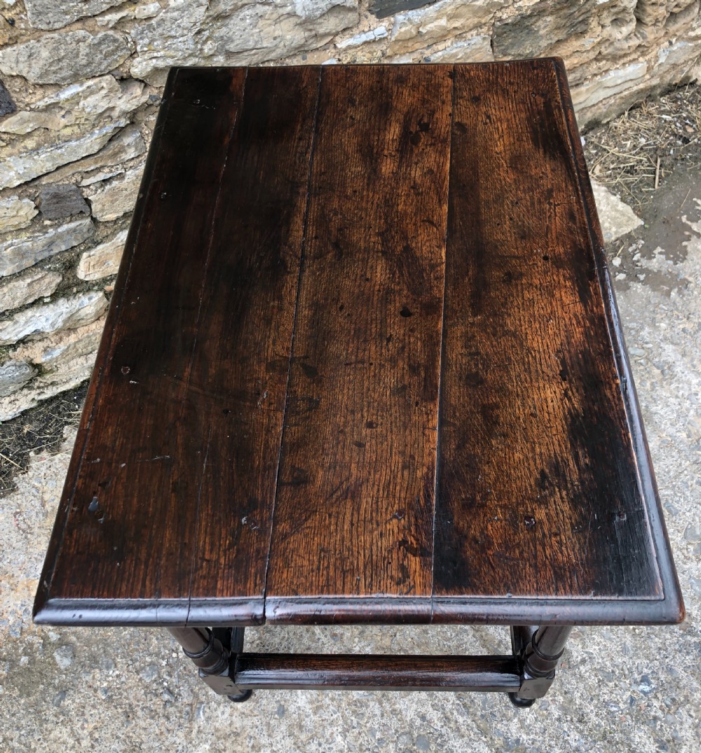 Antique 18th Century Oak Side Table  View XVIII