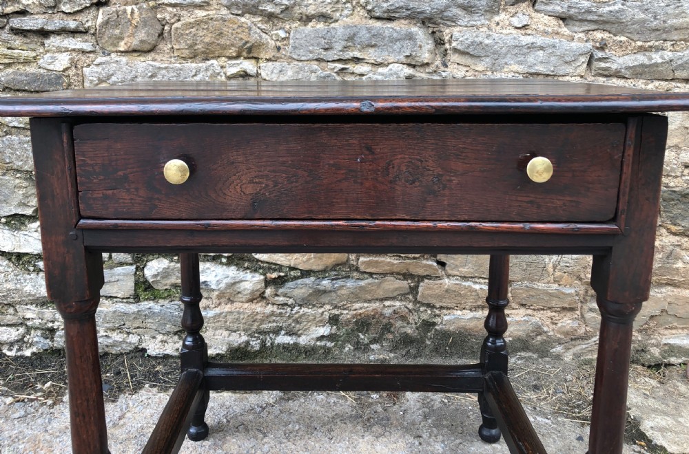 Antique 18th Century Oak Side Table  View XIX