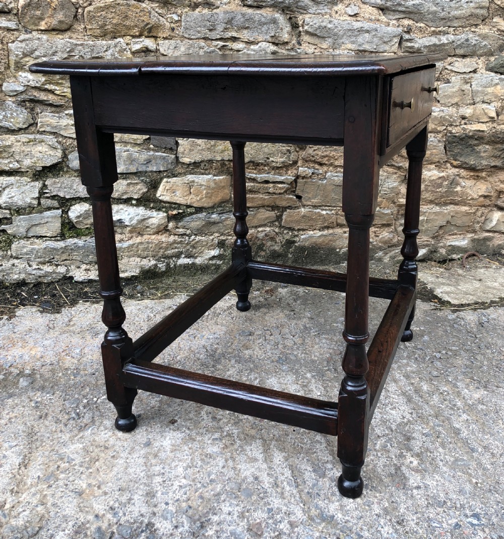 Antique 18th Century Oak Side Table  View XXII