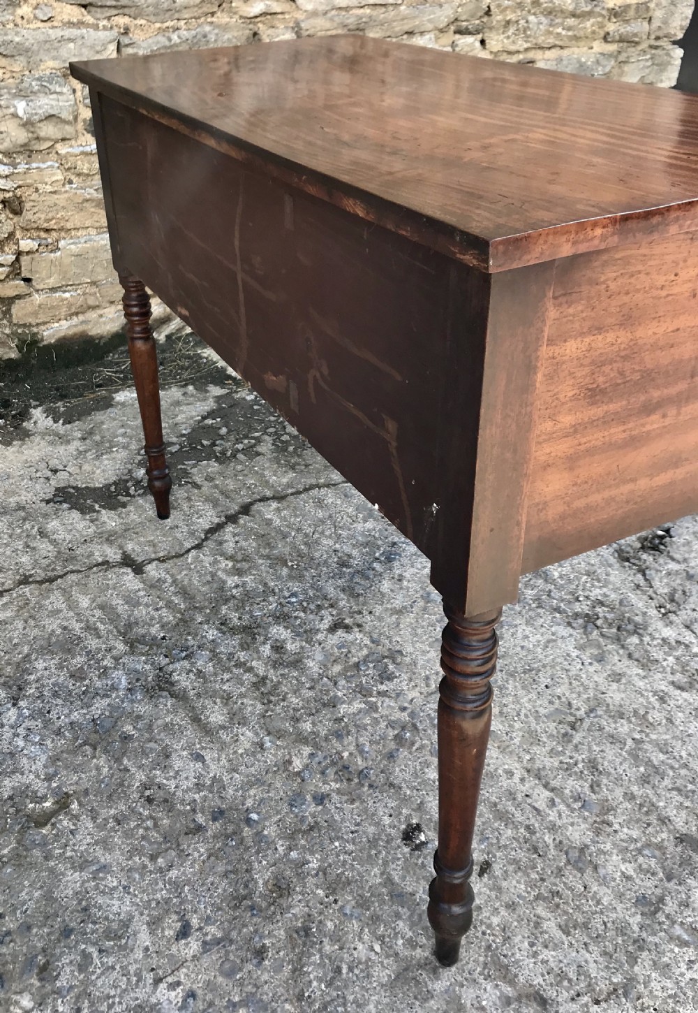 Antique Regency Mahogany Side Table View XI