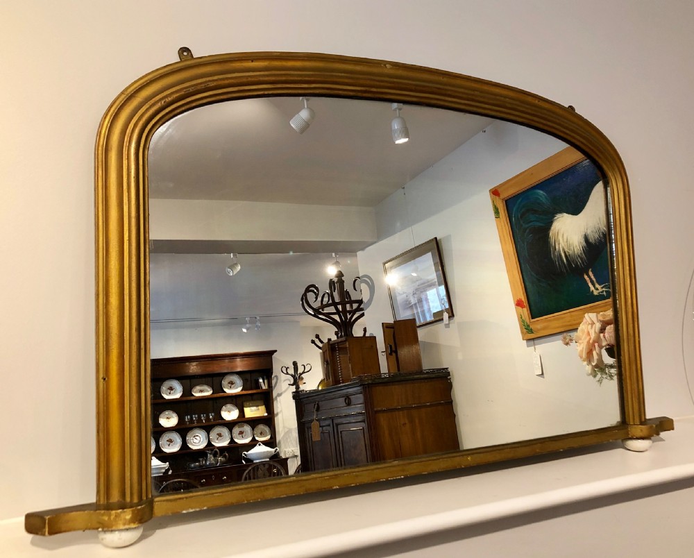 Victorian Gilt Overmantle Mirror