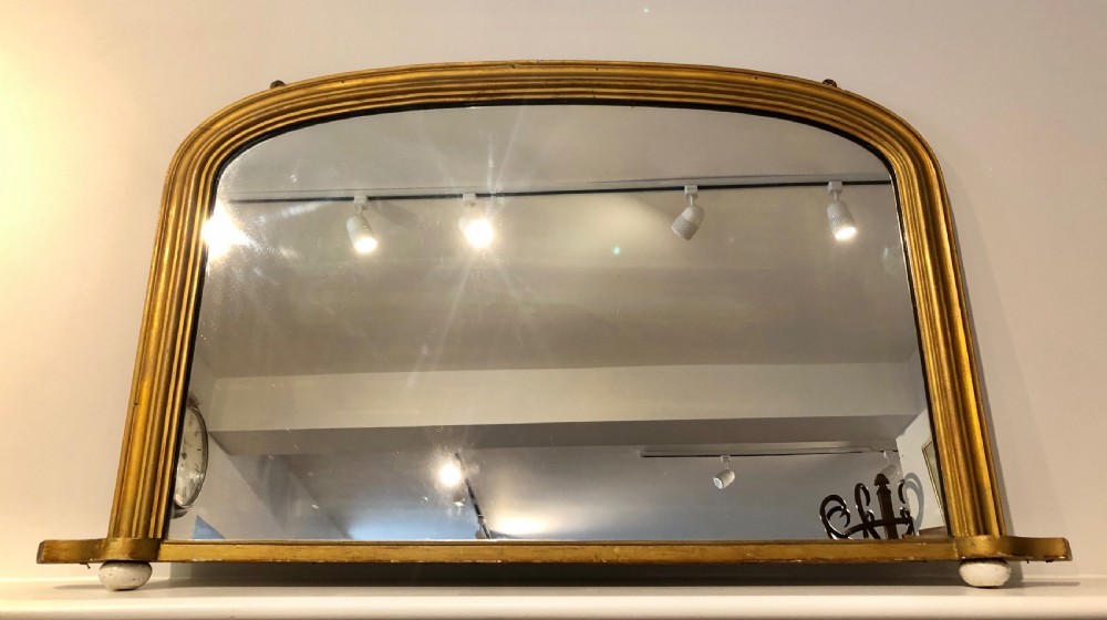 Victorian Gilt Overmantle Mirror View II