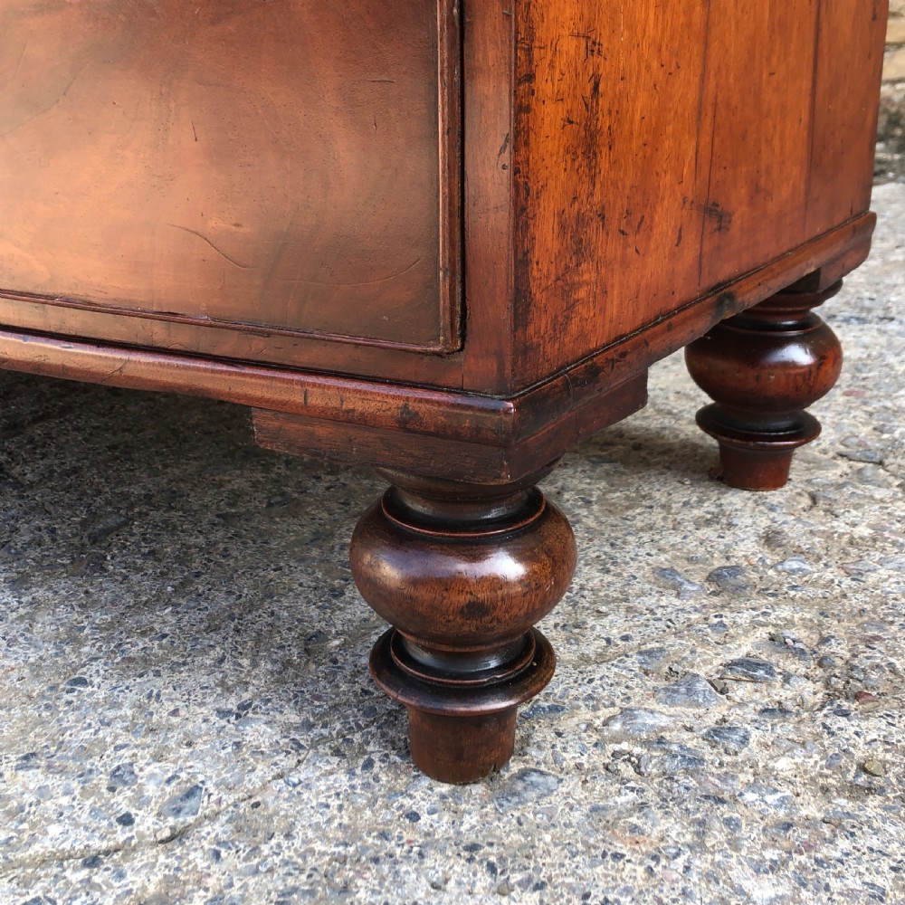 Victorian Mahogany Bow Front Chest of Drawers View XI