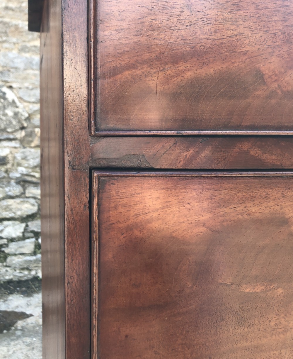 Victorian Mahogany Bow Front Chest of Drawers View XVII