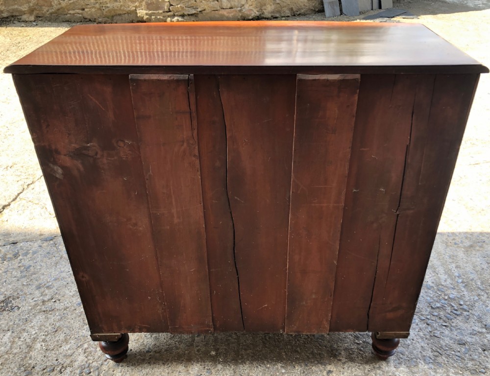 Victorian Mahogany Bow Front Chest of Drawers View XVIII