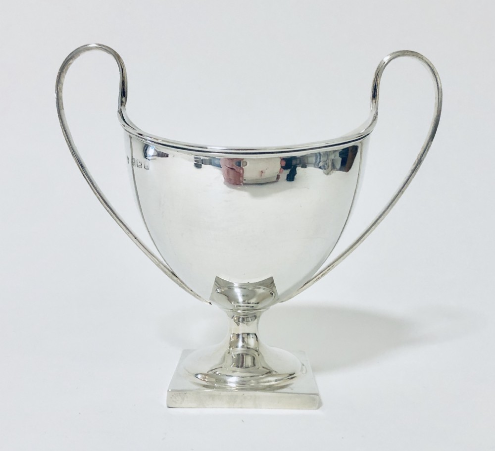 Antique Solid Sterling Silver Twin Handled Cup