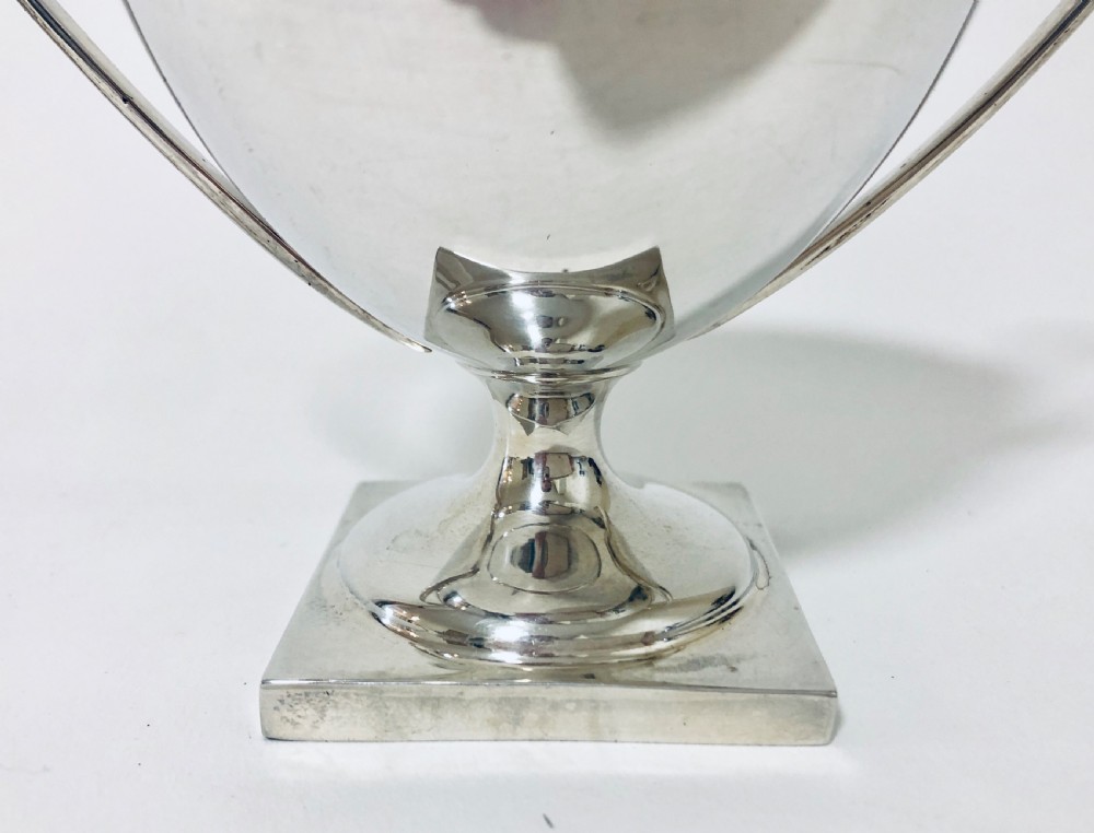 Antique Solid Sterling Silver Twin Handled Cup View IX