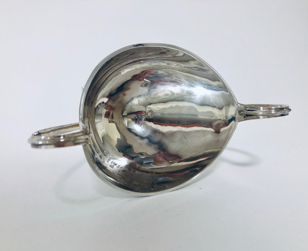 Antique Solid Sterling Silver Twin Handled Cup View X