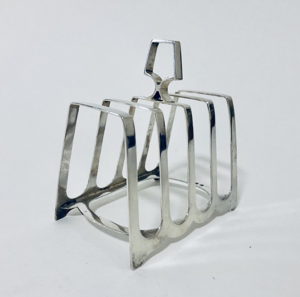 Antique Solid Silver Toast Rack View VIII
