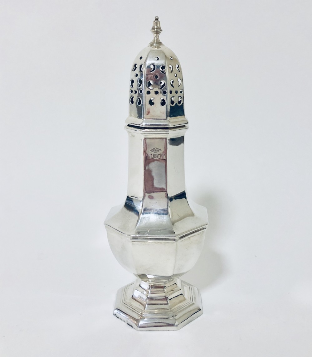 Antique Solid Silver Sugar Shaker Caster