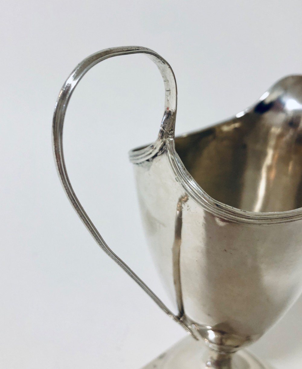 18th Century Georgian Solid Silver Cream Jug View VII