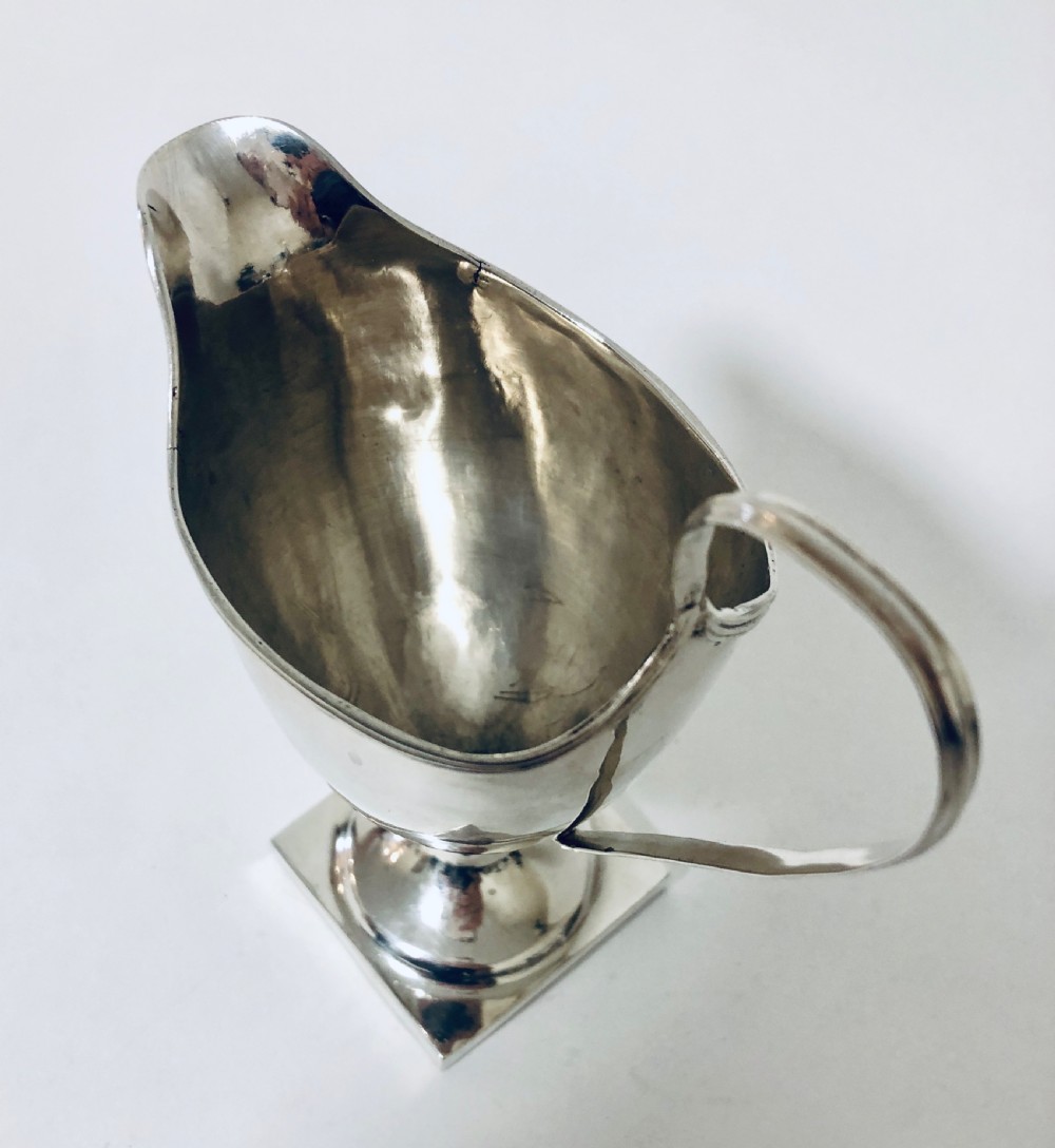 18th Century Georgian Solid Silver Cream Jug View XII
