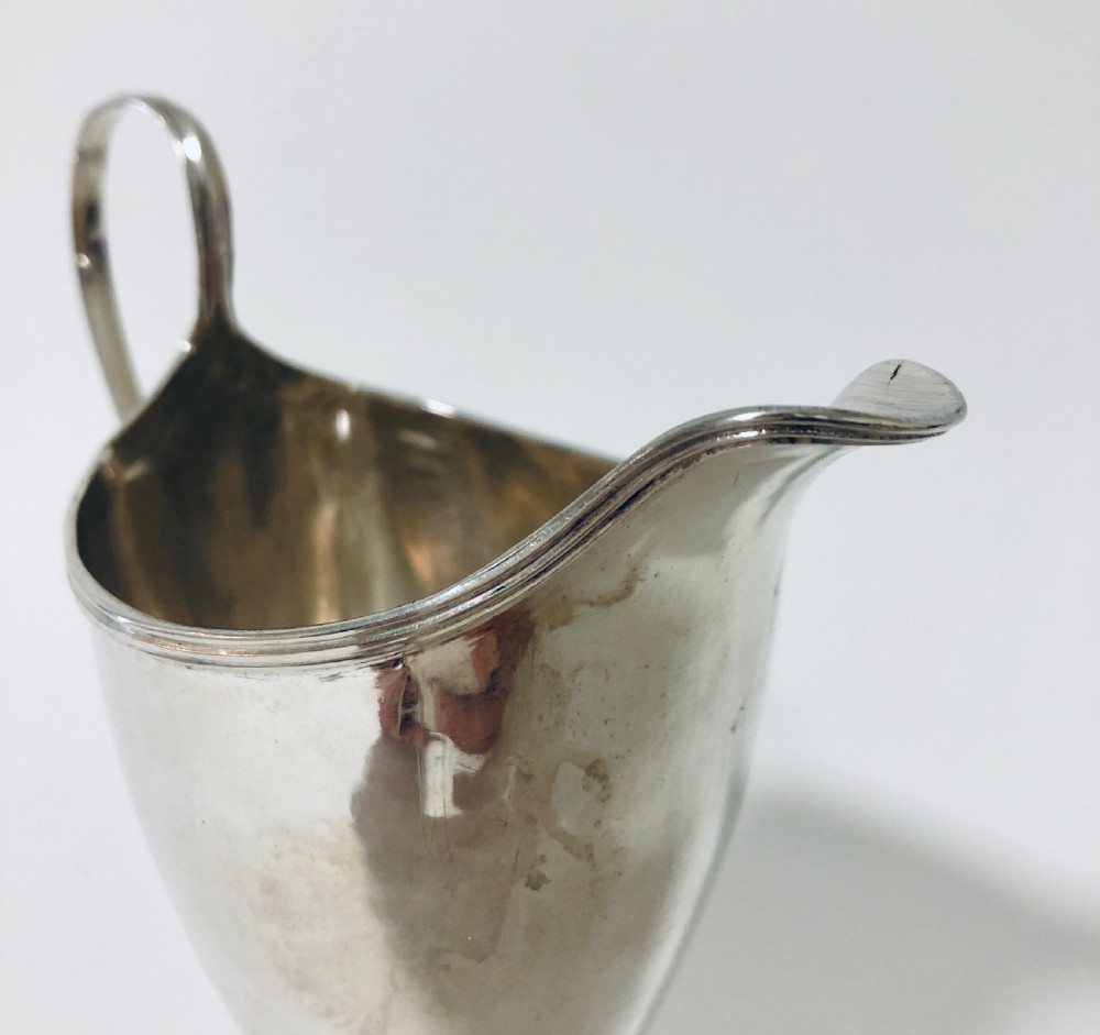 18th Century Georgian Solid Silver Cream Jug View XIII