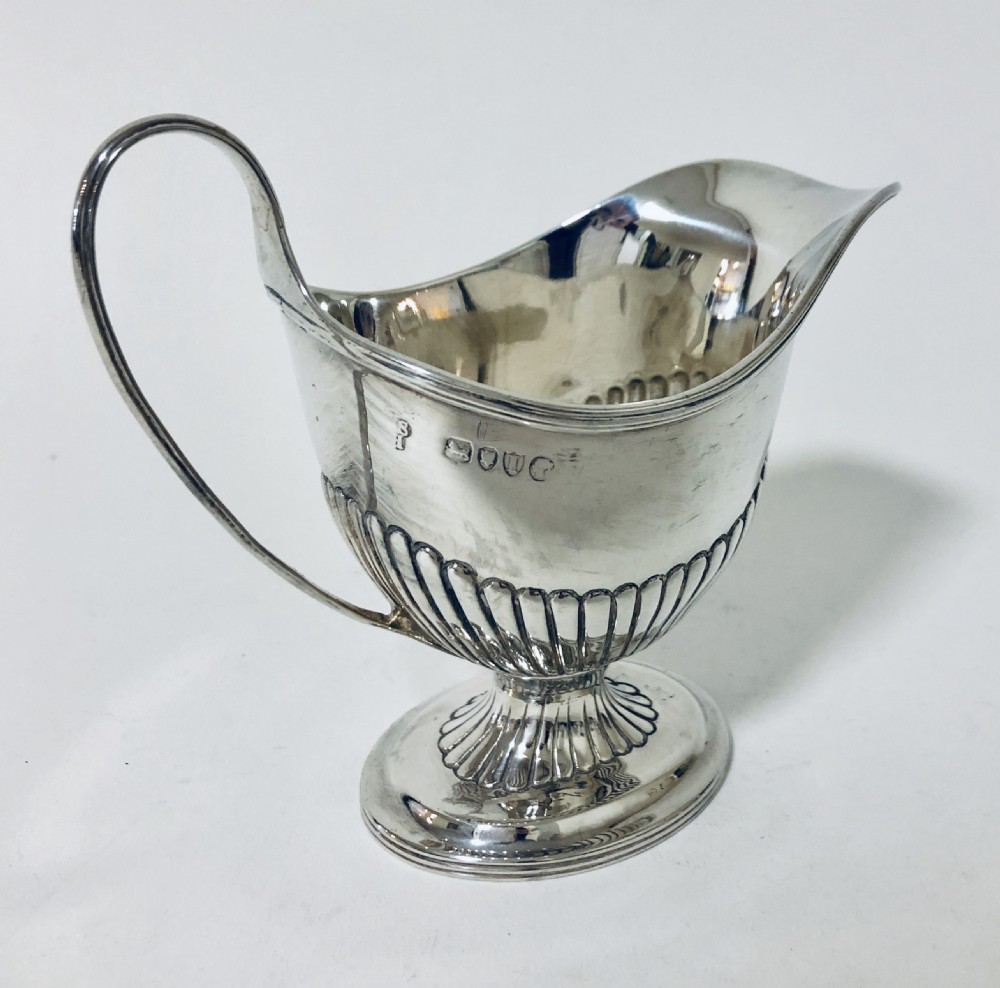 Victorian Solid Silver Cream Milk Jug View III