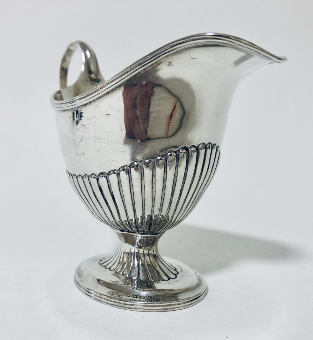 Victorian Solid Silver Cream Milk Jug View VI