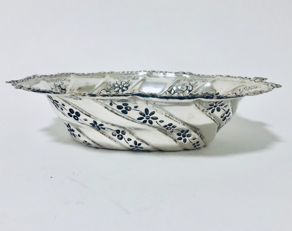 Large Victorian Solid Silver Dish Bowl View II