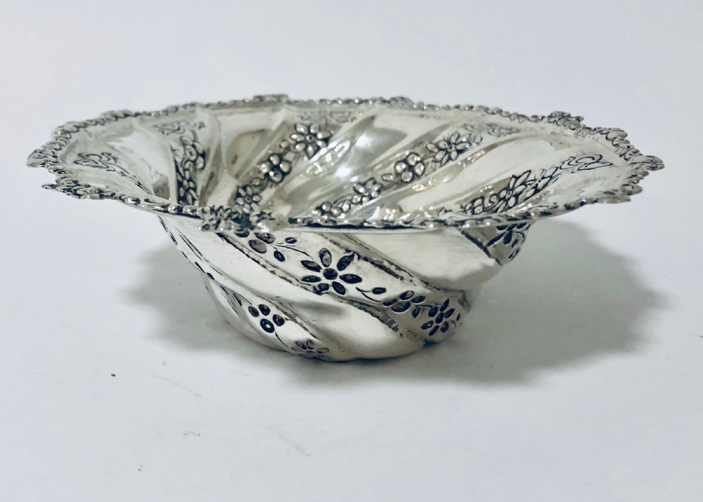 Large Victorian Solid Silver Dish Bowl View IV