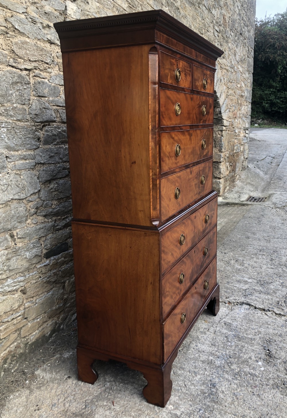 Georgian Mahogany Chest on Chest View IV
