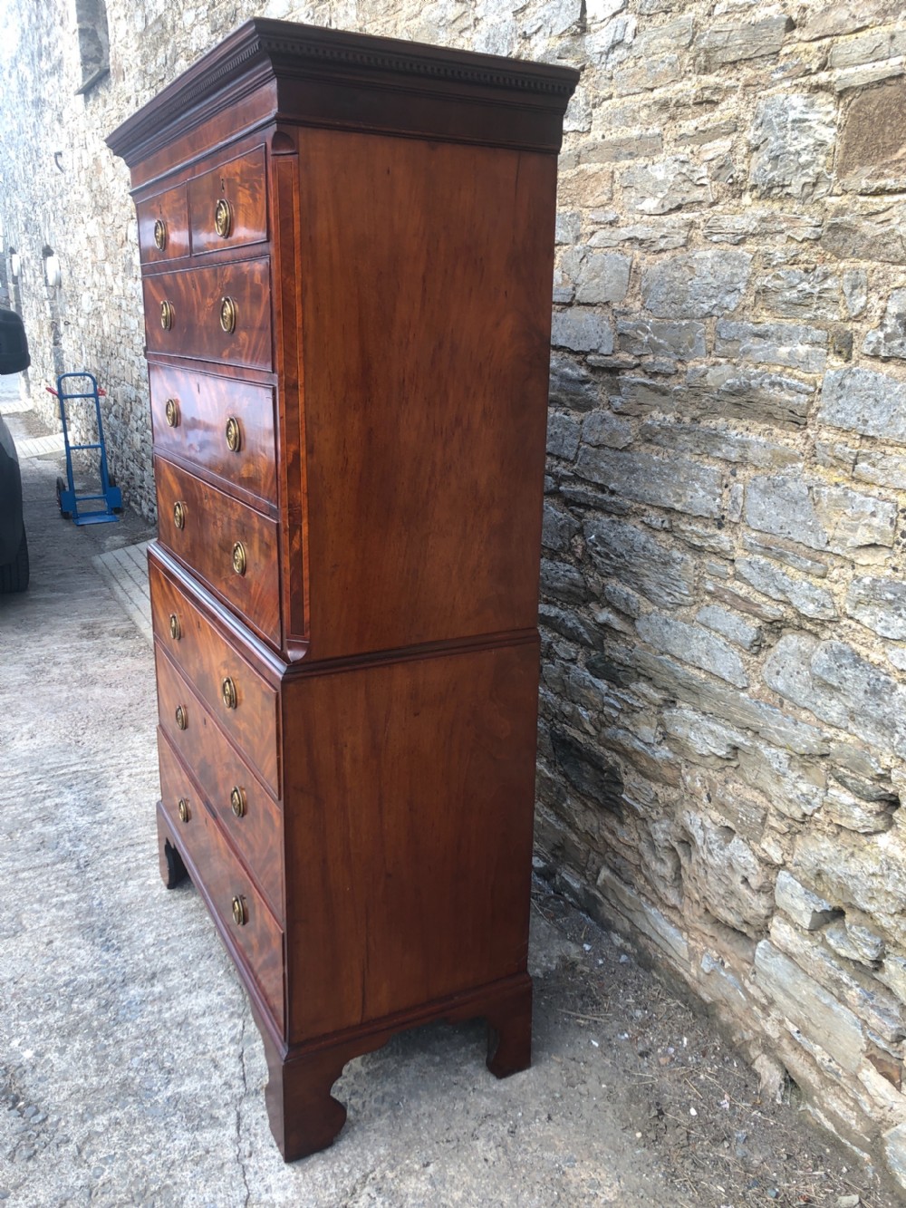 Georgian Mahogany Chest on Chest View V