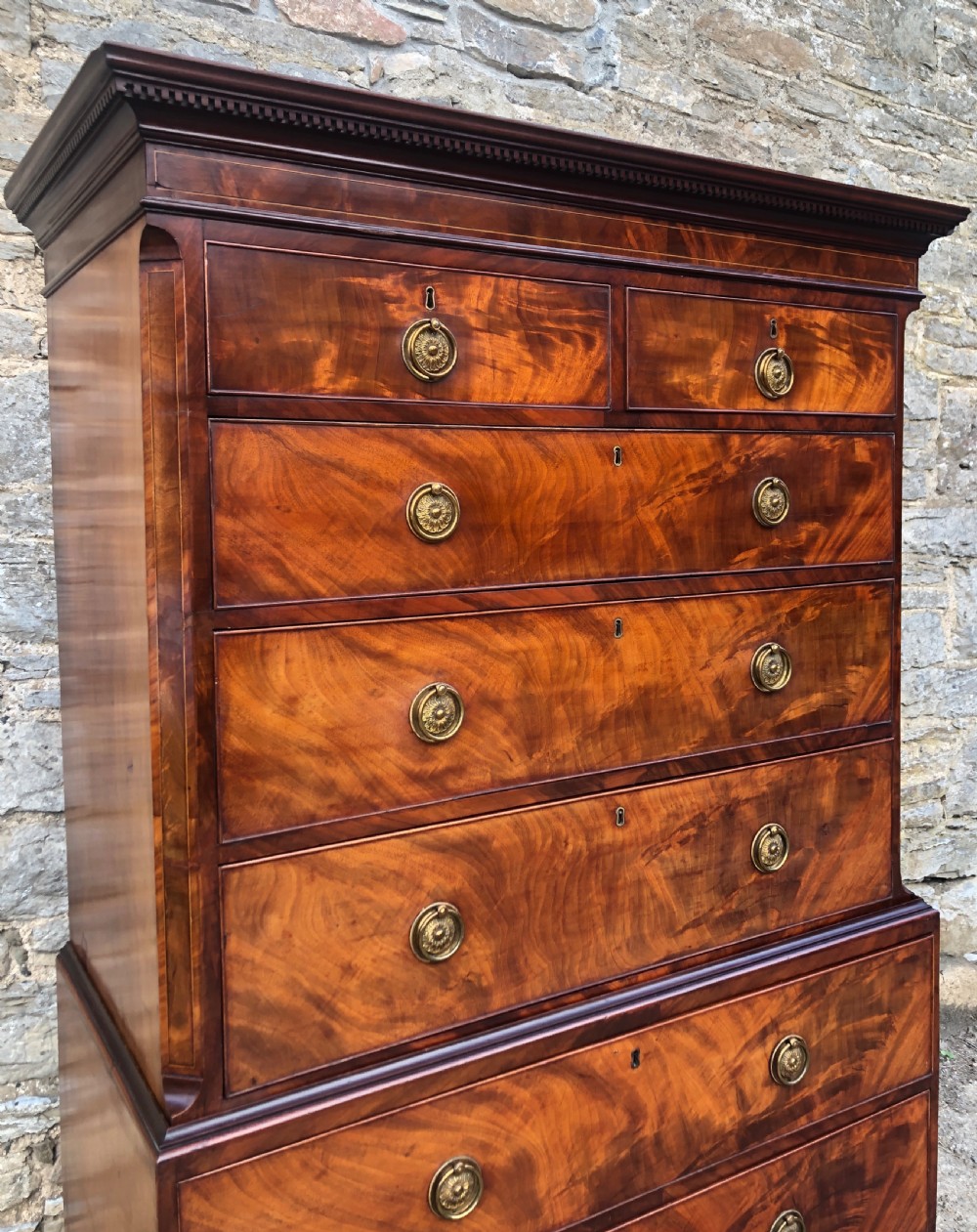Georgian Mahogany Chest on Chest View XVI