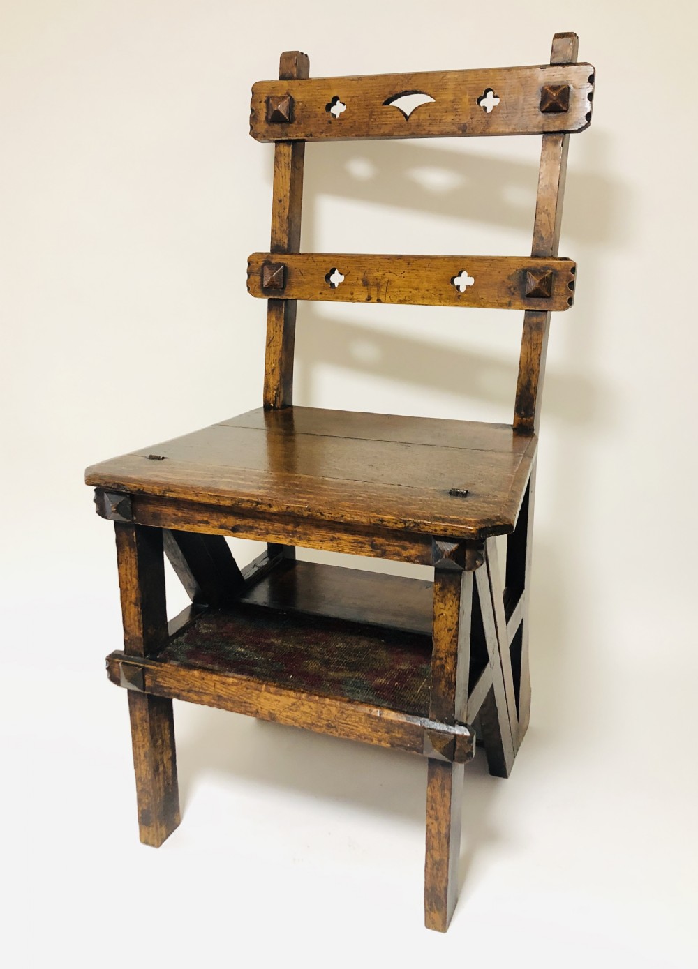 Antique Victorian Metamorphic Library Step Chair