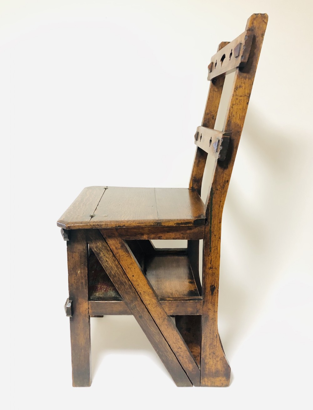 Antique Victorian Metamorphic Library Step Chair View II