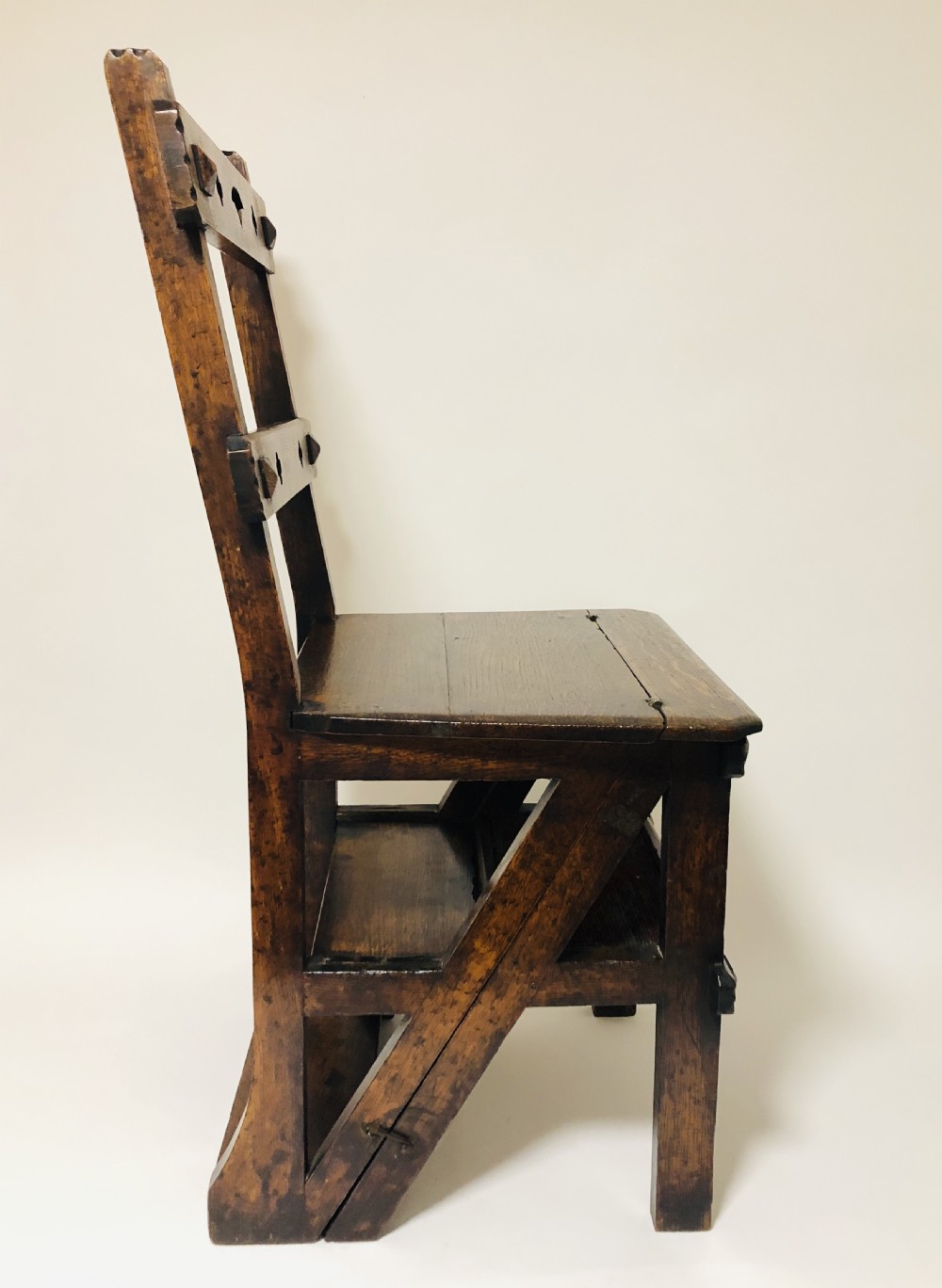 Antique Victorian Metamorphic Library Step Chair View IV