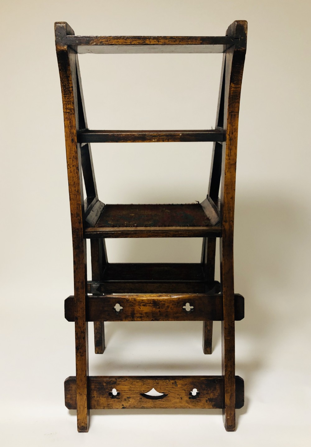 Antique Victorian Metamorphic Library Step Chair View XXII