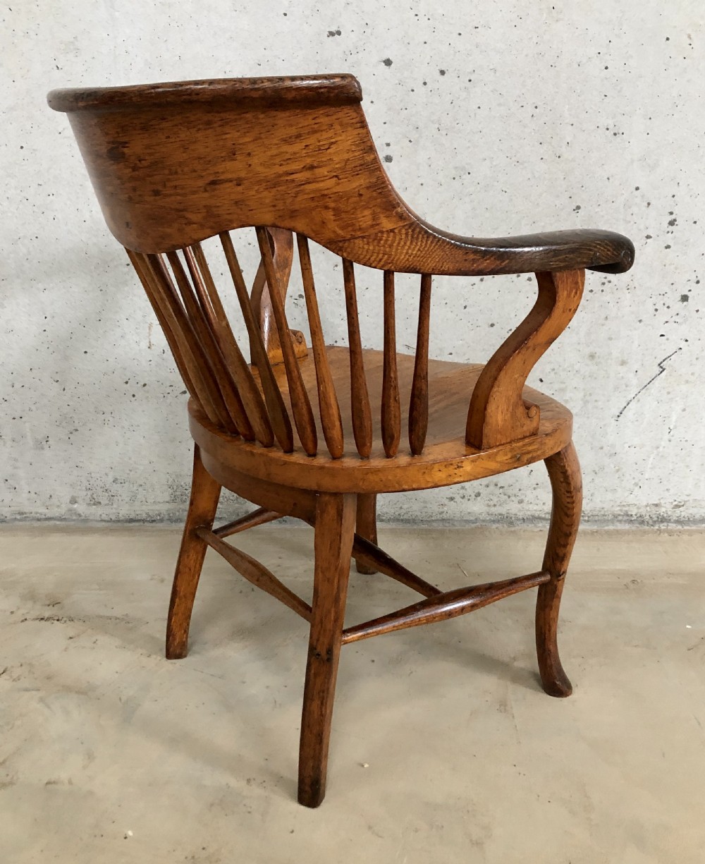 Antique Oak Desk Chair  View IV