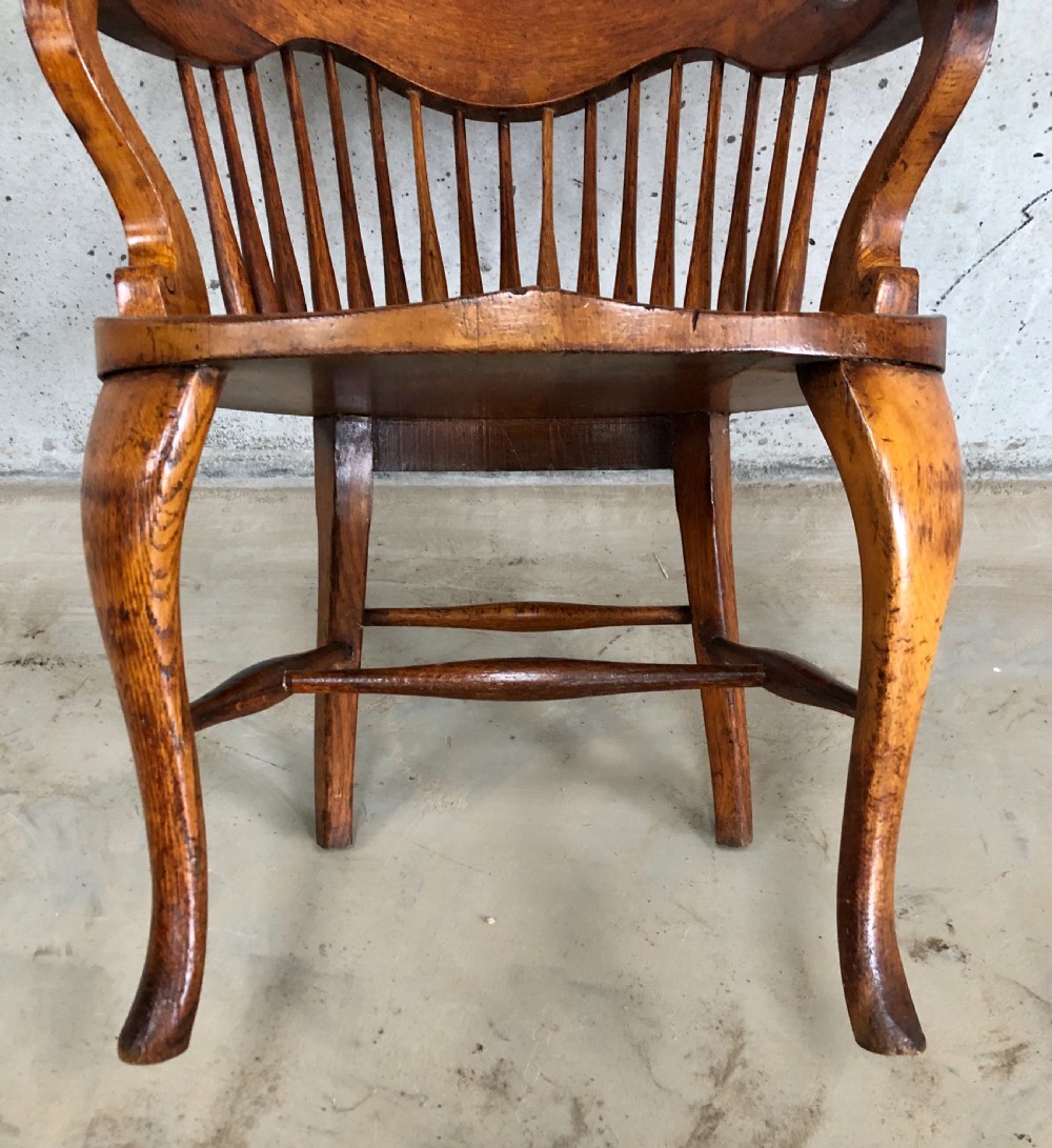 Antique Oak Desk Chair  View XV