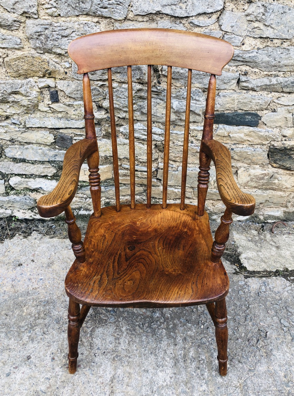 Antique Windsor Stick Back Farmhouse Chair View II