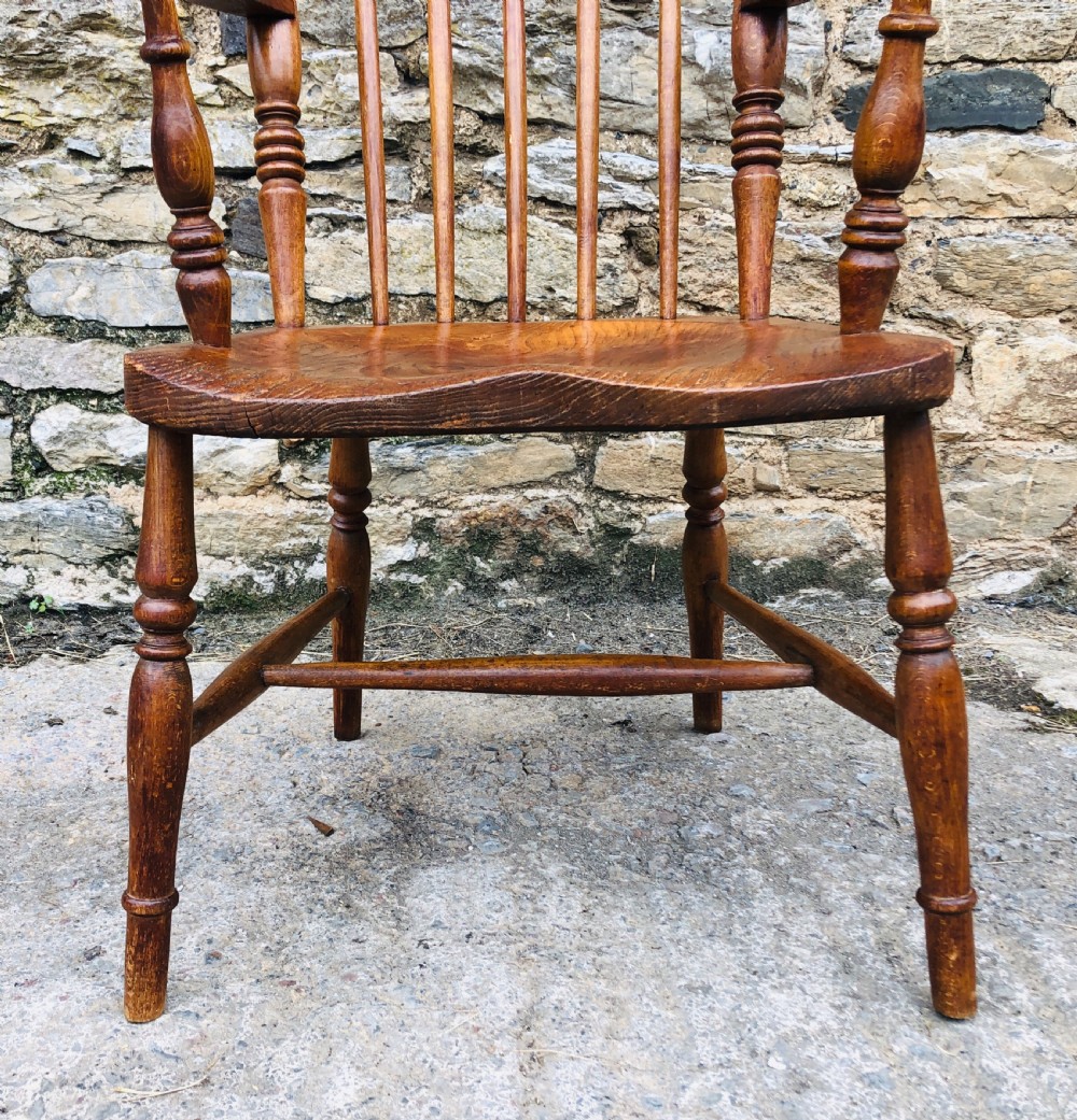 Antique Windsor Stick Back Farmhouse Chair View IX