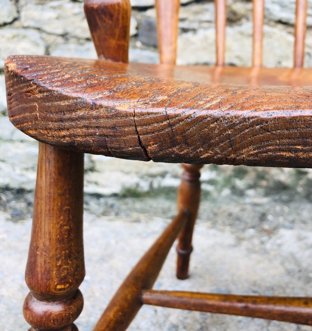 Antique Windsor Stick Back Farmhouse Chair View XIII