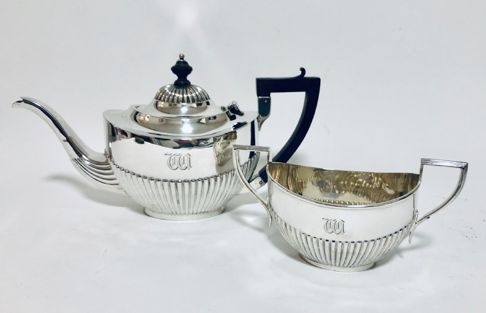 Antique Solid Sterling Silver Tea Set