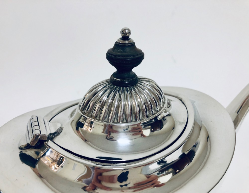 Antique Solid Sterling Silver Tea Set View V