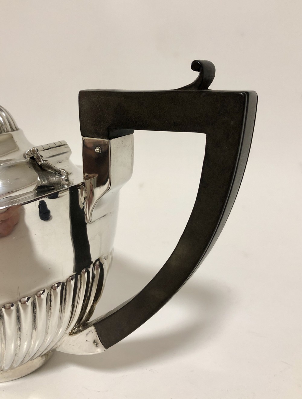Antique Solid Sterling Silver Tea Set View XII