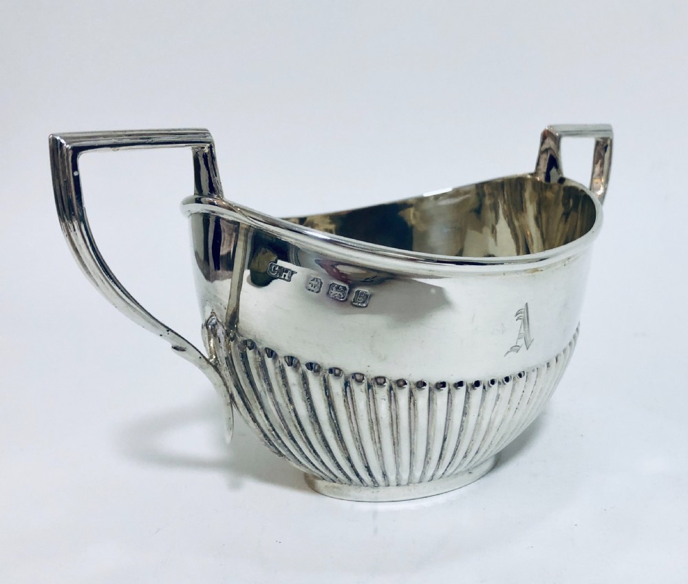 Antique Solid Sterling Silver Tea Set View XV
